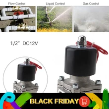 1/" воды электромагнитный клапан DC 12 V/24 V Электрический электромагнитный клапан нормально закрытый Тип клапан Нержавеющая сталь для воды/нефти/газа