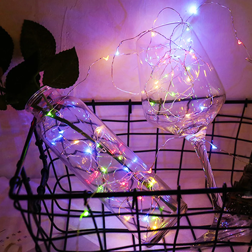 2 м 20 светодиодный гирлянды для дома DIY Сказочный свет Рождественская бутылка огни гирлянда вечерние свадебные украшения на батарейках светодиодный гирлянда