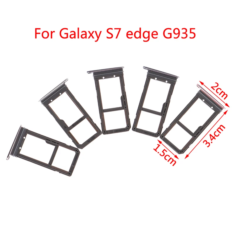 1 шт sim-карты лоток для samsung Galaxy S7 edge G935r Слот Лоток Металлический |