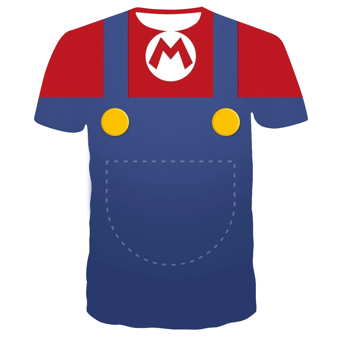 

Harajuku T-shirt Classic games Super Mario t shirt Mario Bros 3D print Hip hop anime tshirt Women Children Boys Girls Cool Tees