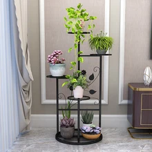 Простой деревенский стиль Железный арт Цветок Airs Тип Посадки крытый гостиная балкон цветочный горшок рама Многоэтажный белый