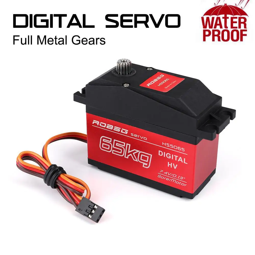 

HS5065 65KG 6v-7.4v High-End Metal Gear Digital Servo with Metal Arm for RC Cars Suit for HPI Rovan Km Baja 5B 5T