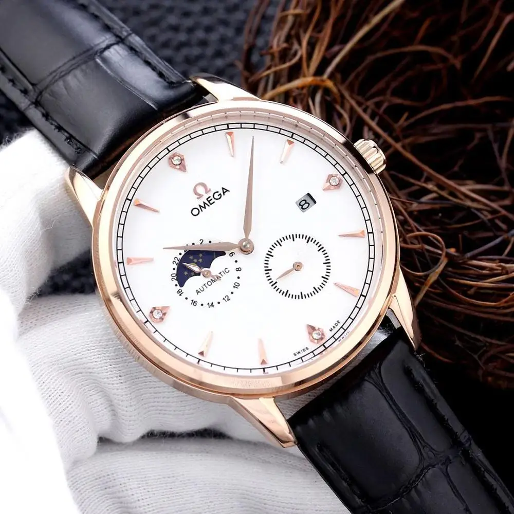 

Omega- Luxury Brand Ceramic Bezel Mens and wom Mechanical Automatic Movement 007Watch Designer Watches Wrist watches 1840