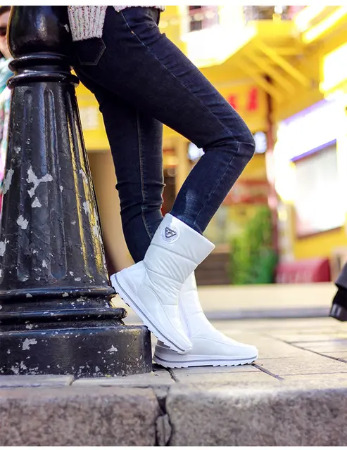Classic Women Winter Boots Mid-Calf Snow Boots Female Warm Fur Plush Insole High Quality Botas Mujer Size 36-40 n544 tanie i dobre opinie NoEnName_Null NYLON Fits true to size take your normal size Round Toe Slip-On Solid Flat with Microfiber Rubber Platform Classic Women Winter Boots Mid-Calf Snow Boots Female Warm Fur Plush Insole High Quality Botas Mujer Size 36-40 n544 tanie i dobre opinie NoEnName_Null NYLON Fits true to size take your normal size Round Toe Slip-On Solid Flat with Microfiber Rubber Platform