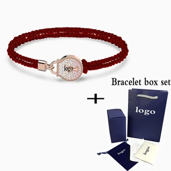 

SWA 2020 New High Quality Fashion Exquisite Togetherness Lock Red Bracelet To Send Girlfriend Elegant Birthday Holiday Gift