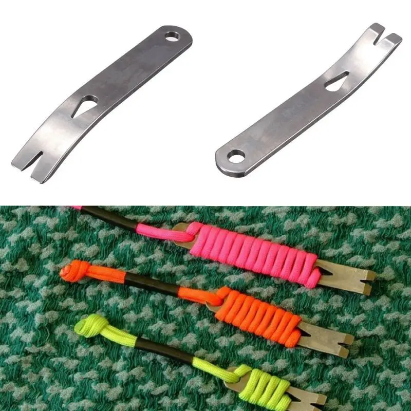 

Outdoor Camping Equipment Stainless Steel Multi-functional Crowbar Crank-Shaped Scraper Nail Wire Wound EDC Pocket Tool