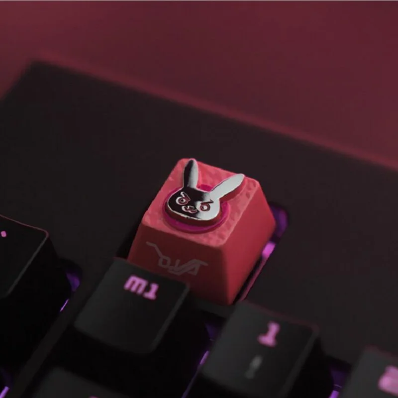  LOL/OW/DOTA Theme Keycaps Hand-Engraved Aluminium Alloy Embossment Backlit Key caps for Mechanical 