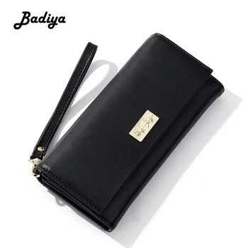 

Badiya Women Wallet Luxury Brand 2020 Fashion New Clutch Bag Female Card Holder Multifunction Long Zipper Phone Bag Coin Purse