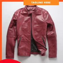 Мужская брендовая куртка из овечьей кожи, натуральная кожа, осенне-зимнее теплое винтажное пальто, простая Классическая куртка