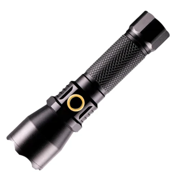 

Rechargeable Bolder Flashlight, LED Torch, Super Bright L8 LED, IP65 Water Resistant, 5 Modes High/Low/Strobe, Indoor Outdoor Ca