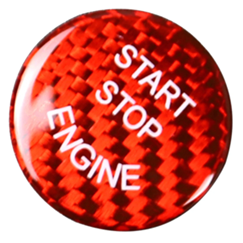 Real Keyless Push Start Stop Button Trim Cover Cap Sticker Car Decor For BMW E