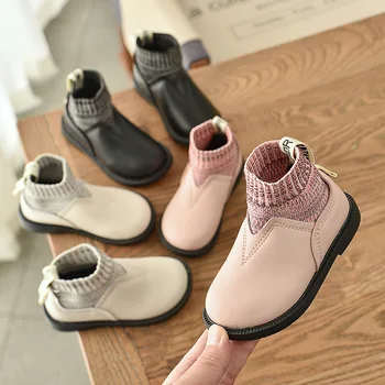 

Baby Boots Autumn and Winter Girls Princess Boots Wool Slip-on Short Boots Girls Boots Toddler Girls Winter Boots