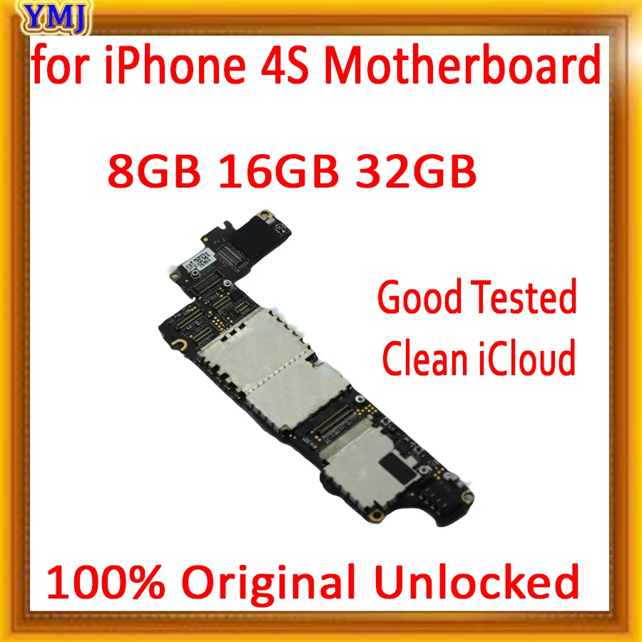 100% протестированная материнская плата для iPhone 4S оригинальная разблокированная