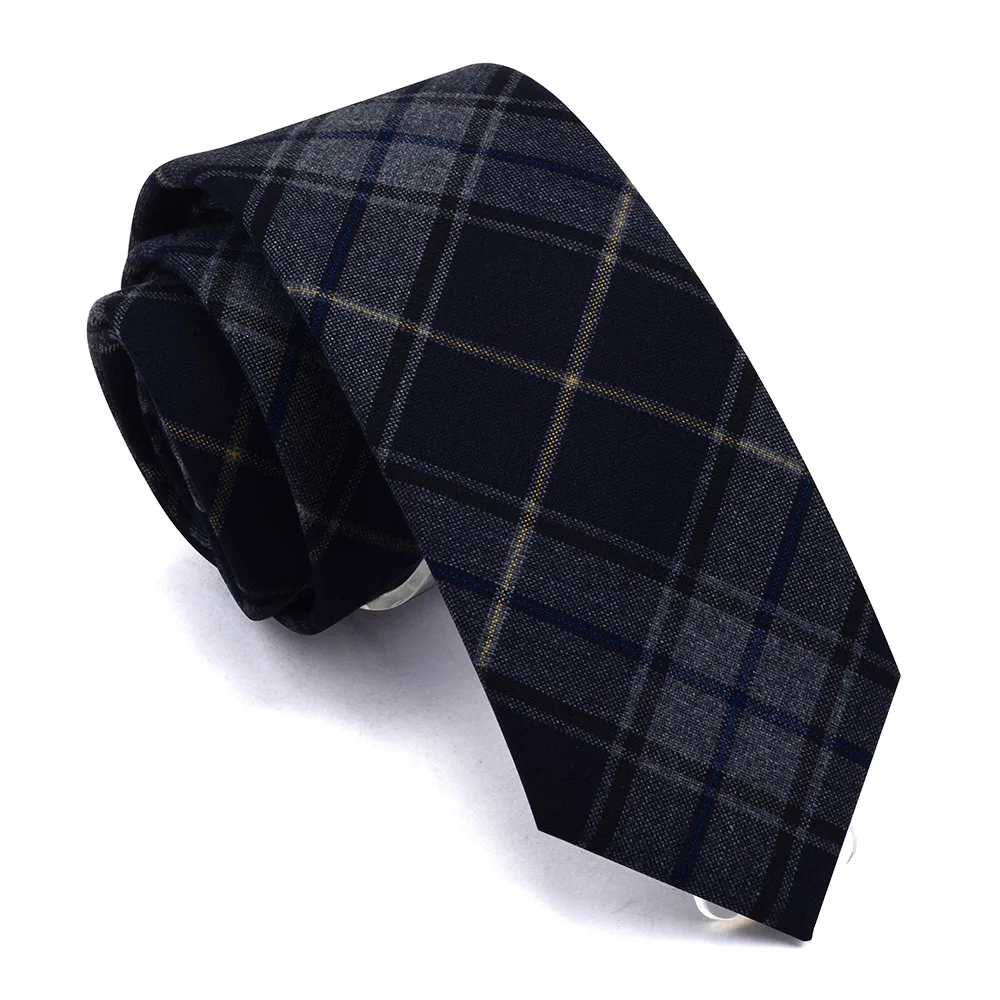 Gusleson тонкий галстук 7 см клетчатые шейные галстуки для мужчин качество TR костюм материал Галстуки Для Свадьба Вечерние деловые красные зеленые хлопковые Gravata - Цвет: 08