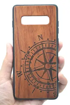 

LYBALL Wooden Case for Samsung Galaxy S10 Natural Wood + TPU Case Shock Absorbing Protective Phone Back Cover for Samsung S10+