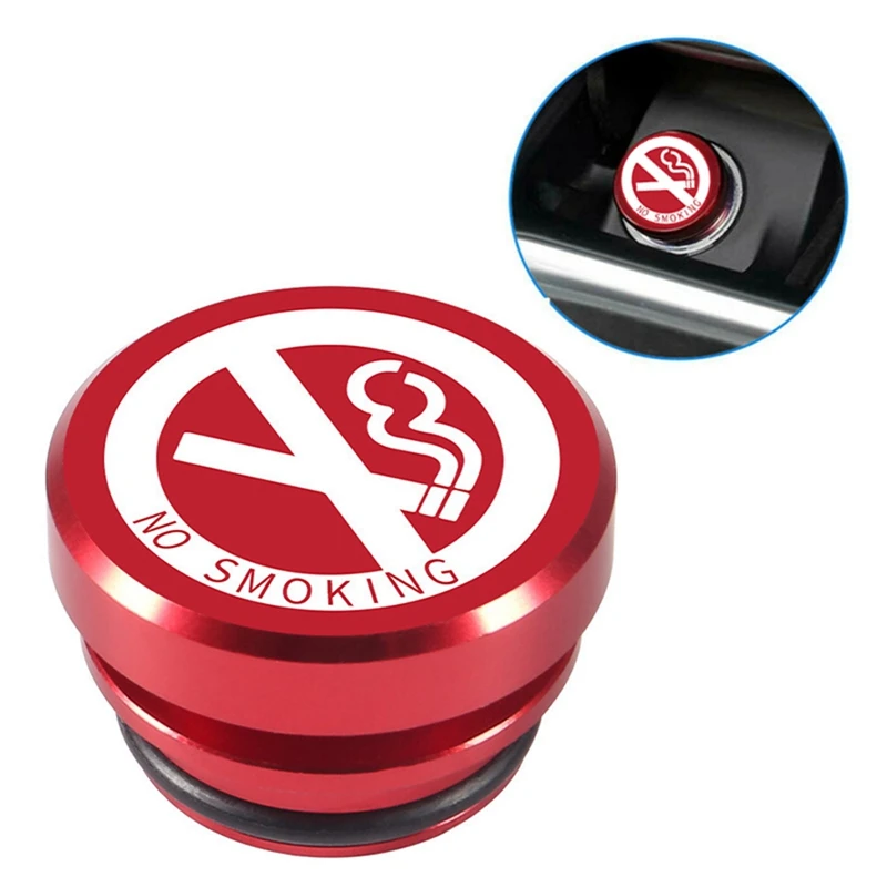 1Pcs 12V Universal Car Cigarette Lighter Cover Engine Start Stop Push Button NITROUS NO SMOKING Auto Accessories | Автомобили и