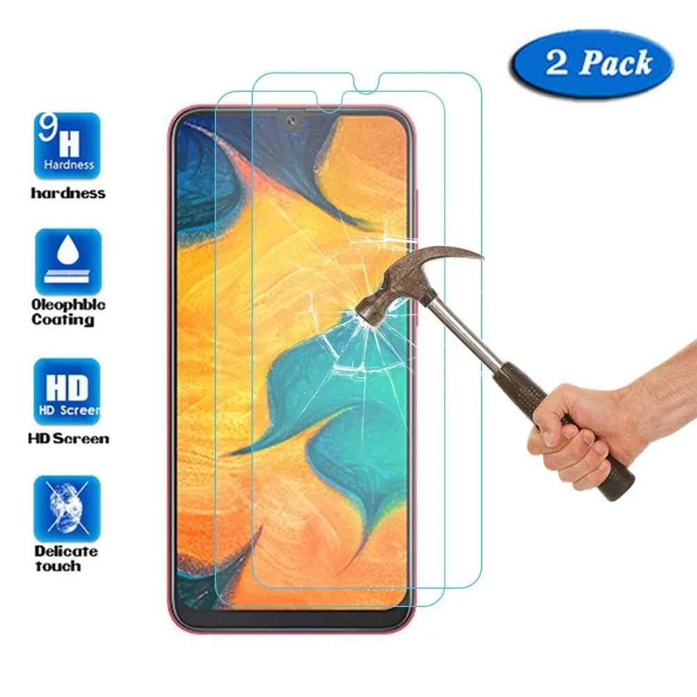 9H 2.5D стекло для SAMSUNG Galaxy A50 закаленное без пузырьков гарантия Защитная пленка
