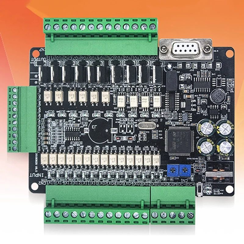 Industrial Control Board FX3U-24MT 14 Input 10 Output 24V 1A PLC Industrial Control Board