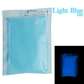 

Glow in the Dark Fluorescent Powder Shining for DIY Nail Home Party Decoration 10g Light Blue Phosphor Pigment Luminous Powder