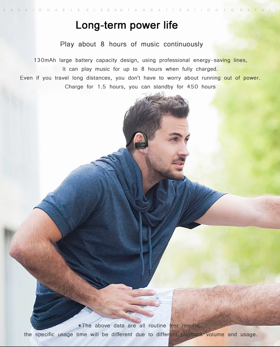 A883BL Спортивные Bluetooth наушники с микрофоном бас стерео водонепроницаемые беспроводные наушники с шумоподавлением Bluetooth гарнитура