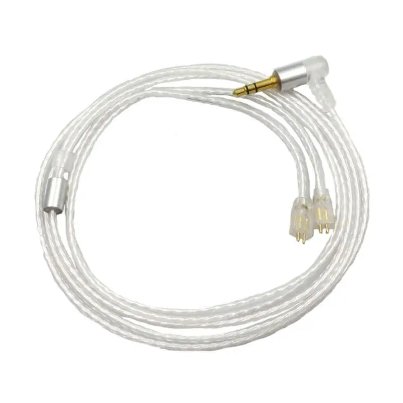 1 2m Silver Plated AUdio Cable Headphone Cord for UE TF10 TF15 5PRO SF3 5EB Kit