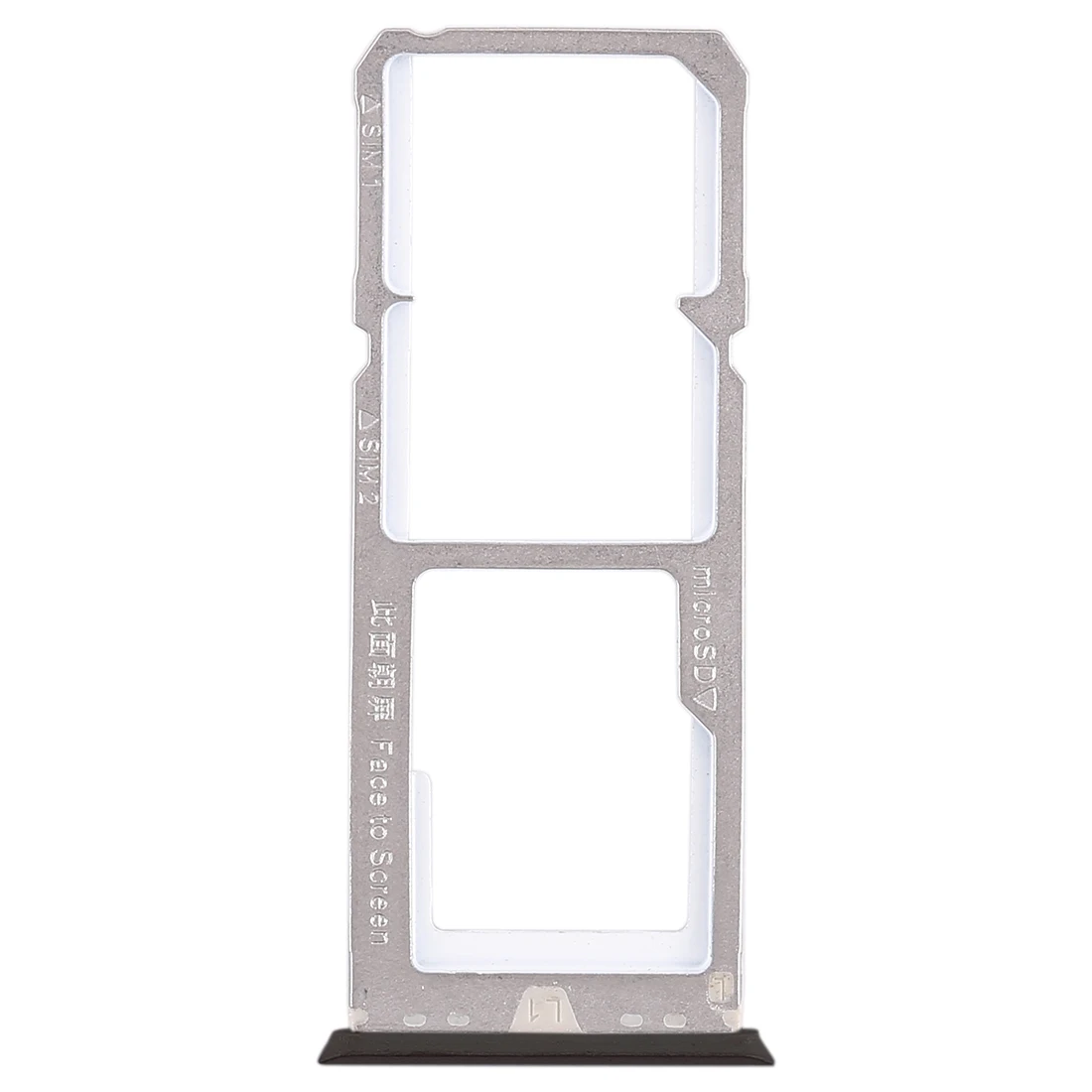 For OPPO A79 Smartphone Card Tray Holder 2 x SIM Card Tray + Micro SD Card Tray Replacement Part for OPPO A79 Card Slot Spare Pa