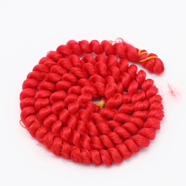 100cm DIY Fine curly wigs hair white brown black Natural color for braided Wigs for BJD 1/3 1/6 1/4 Dolls wig Accessories toys 4