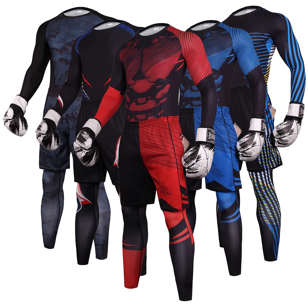 New Thermal Underwear Men's Long Johns Mens Rash Guard T-shirt Leggings Warm Sports Compression 3d Lion Clothing Underwear Warm autumn and winter long sleeved basketball running men s compression clothing quick drying fitness clothing sports tights