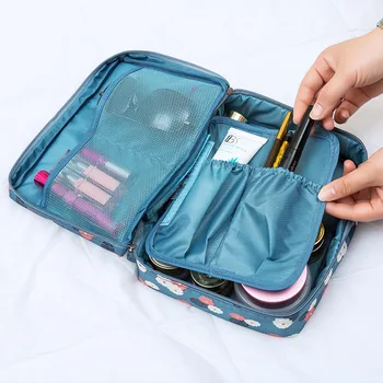 

Female large Cosmetic bag capacity Korean makeup bag women handbag portable storage waterproof bag multi-function travel bag