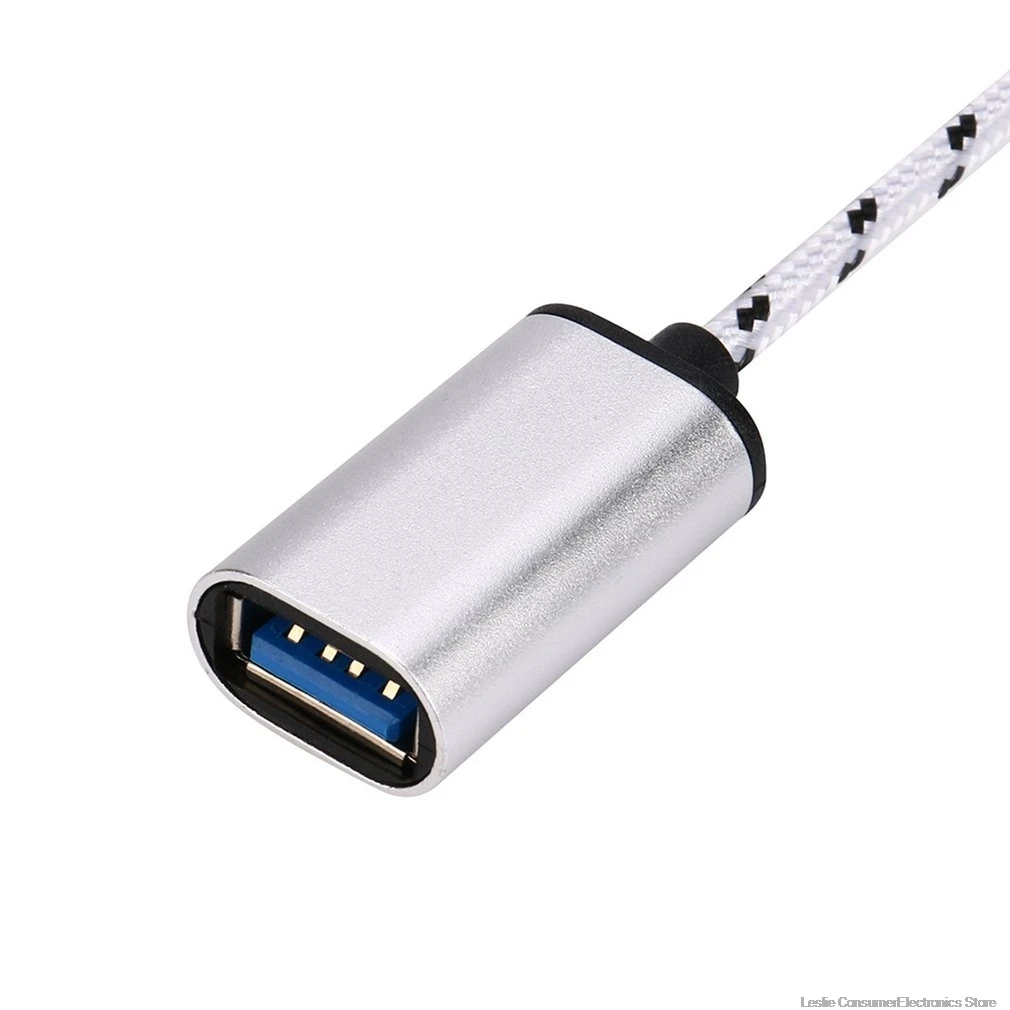18 см тип-c OTG Кабель-адаптер USB 3,1 тип-c штекер USB 3,0 A Женский OTG кабель для передачи данных адаптер NK-Shopping