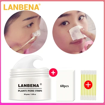 

Lanbena Blackhead Remover Nose Mask Pore Strip Black Mask Peeling Acne Treatment Black Deep Cleansing Skin Care