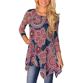 

graphic spring and autumn long sleeve bottoming woman t-shirt European style o-neck casual slim print female Tees woman top