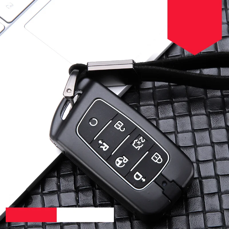 Чехол для ключей автомобиля, цинковый сплав, силикагель для Changan CS75 EADO CS35 RAETON CS15 V3 V5 V7 PLUS CS85 COUPE CS95-, автомобильный брелок - Название цвета: C-black white