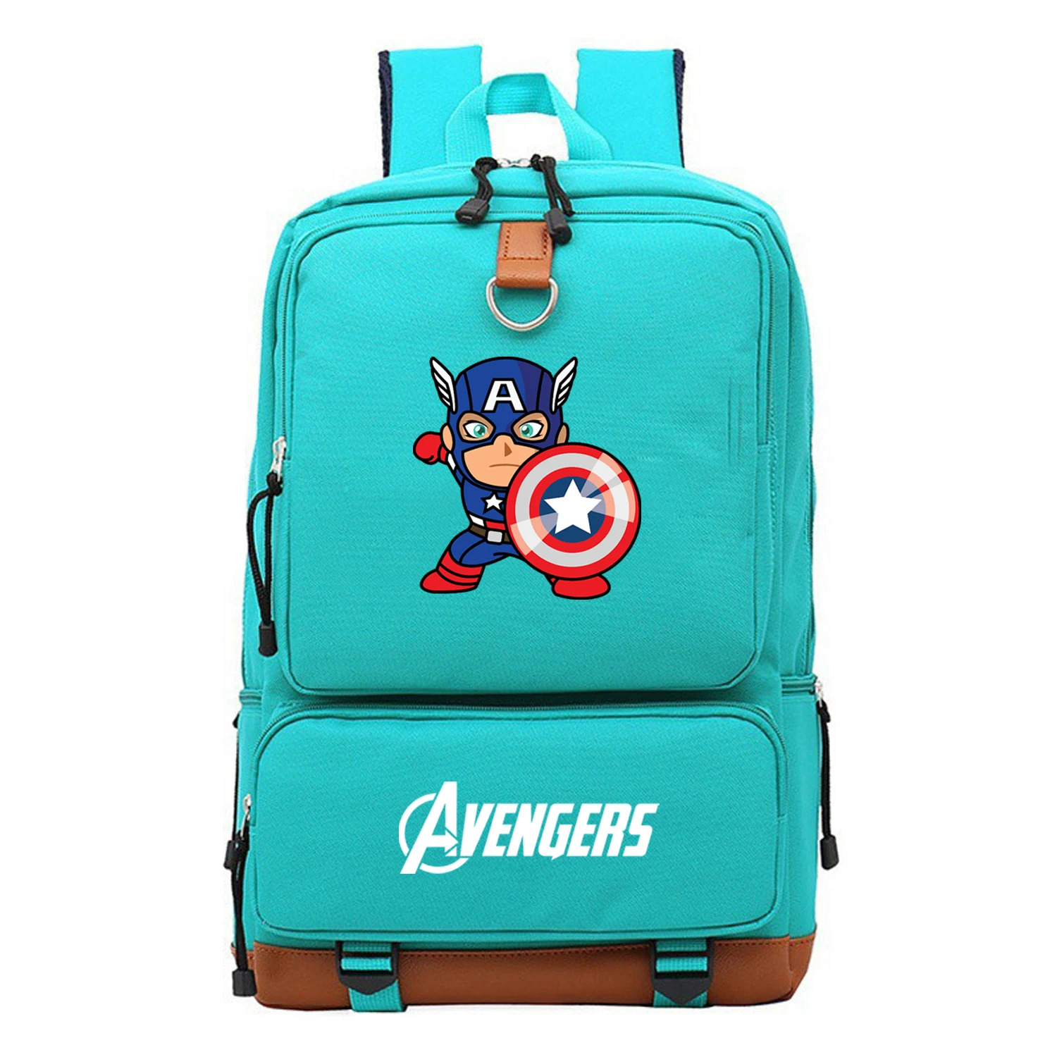 MARVEL Superhero Captain America School Bags Nylon Large Capacity - Main Image