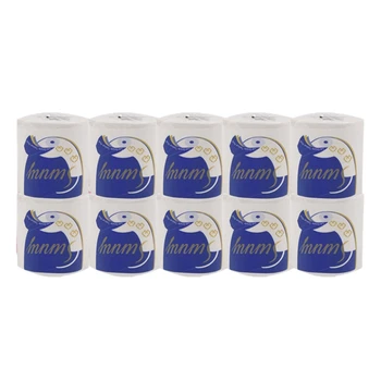 

10 Toilet Rolls- 3 Layers Soft Toilet Paper for Household Kitchen and Commercial Roll Paper Can Be Used for 1-2 Months