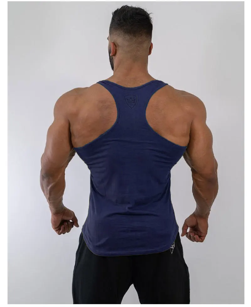 Muscle Dr. Brothers, Европейский стиль, спортивный мужской жилет, чистый хлопок, с барьерами, i-образная база, жилет для фитнеса