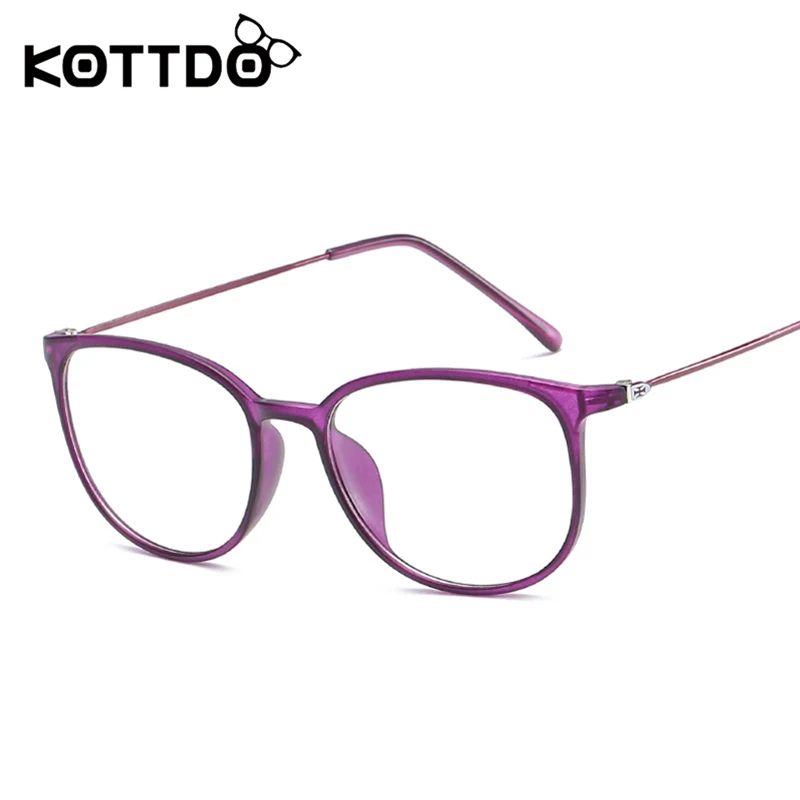 Women Square Plastic Eyeglasses Frames Optical Myopia Retro Clear Transparent