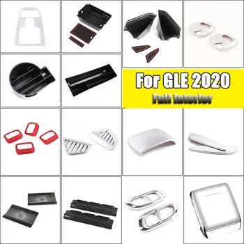 

For Mercedes-Benz GLE class W167 V167 GLE350 GLE450 2020 ABS silver center console equipment full set of stickers