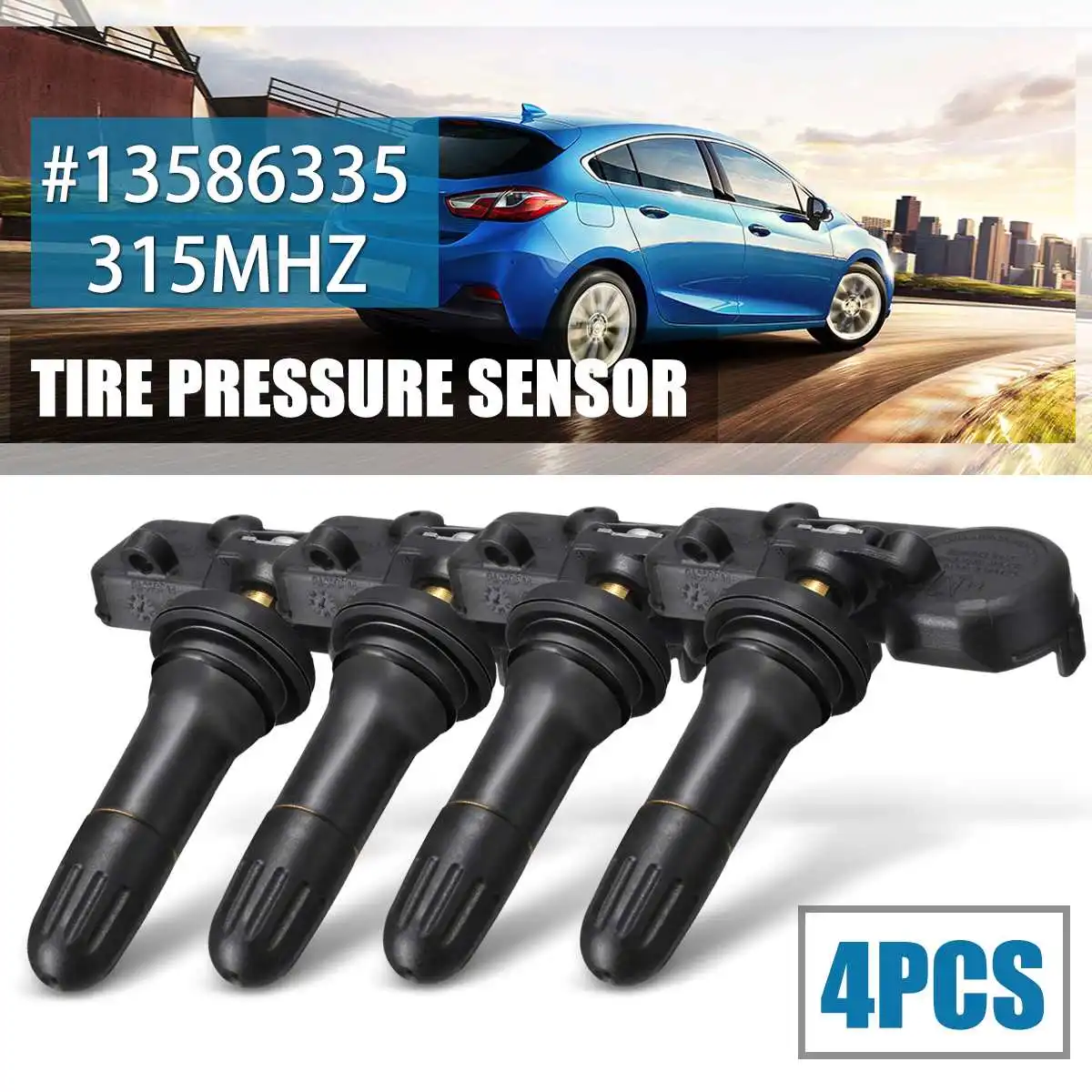 

4Pcs Tpms Tire Pressure Monitoring System Sensor for Cadillac Buick for GMC Chevrolet for Pontiac Saturn #13586335 15922396
