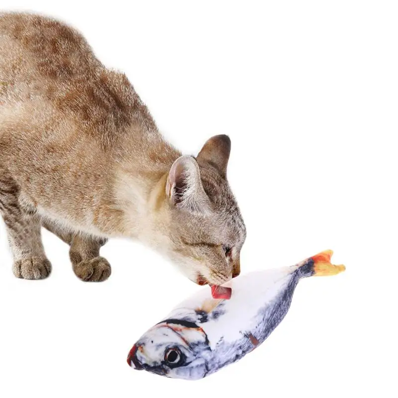 Cat Toy Creative Fish Shape Pet Toy Fish Shape Bite Resistant Catnip Pet Chew Toy Pet Interaction Training Supplies 