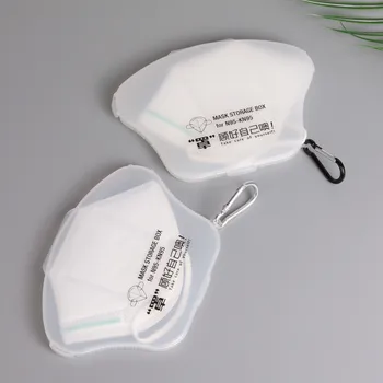 

Japanese Style Portable Face Mask Foldable Storage Box Creative Disposable Face Mask Storage Box Dust-Proof