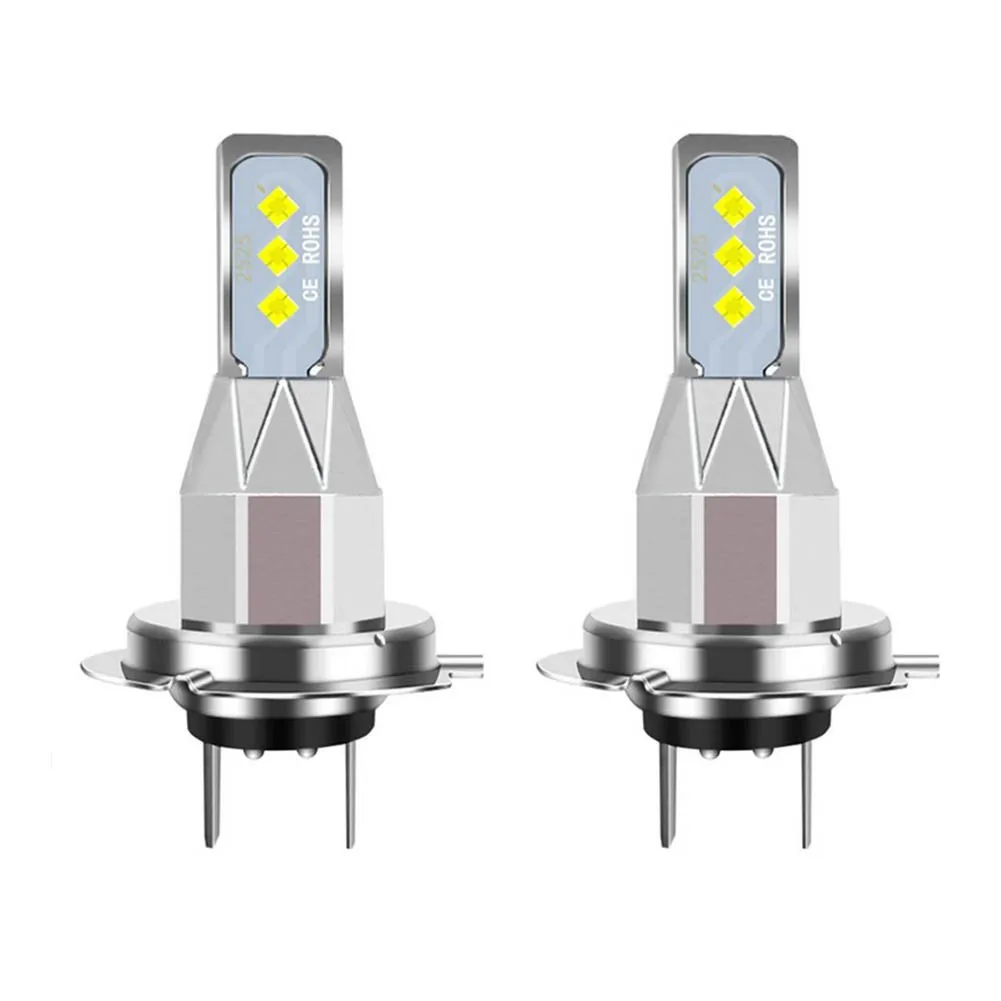 2Pcs H7 LED Headlight Bulbs Kit High Low Beam Super Bright 12v 24v