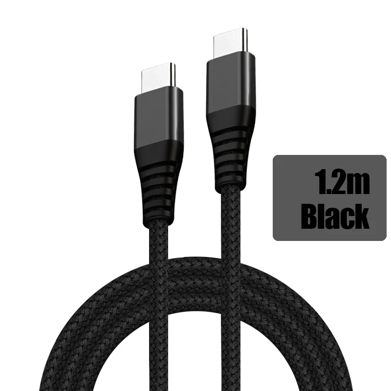 3A двойной USB C кабель для type C кабель QC 3,0 4,0 кабель передачи данных для быстрой зарядки для samsung S10 переключатель быстрое зарядное устройство Синхронизация USB C - Цвет: Черный