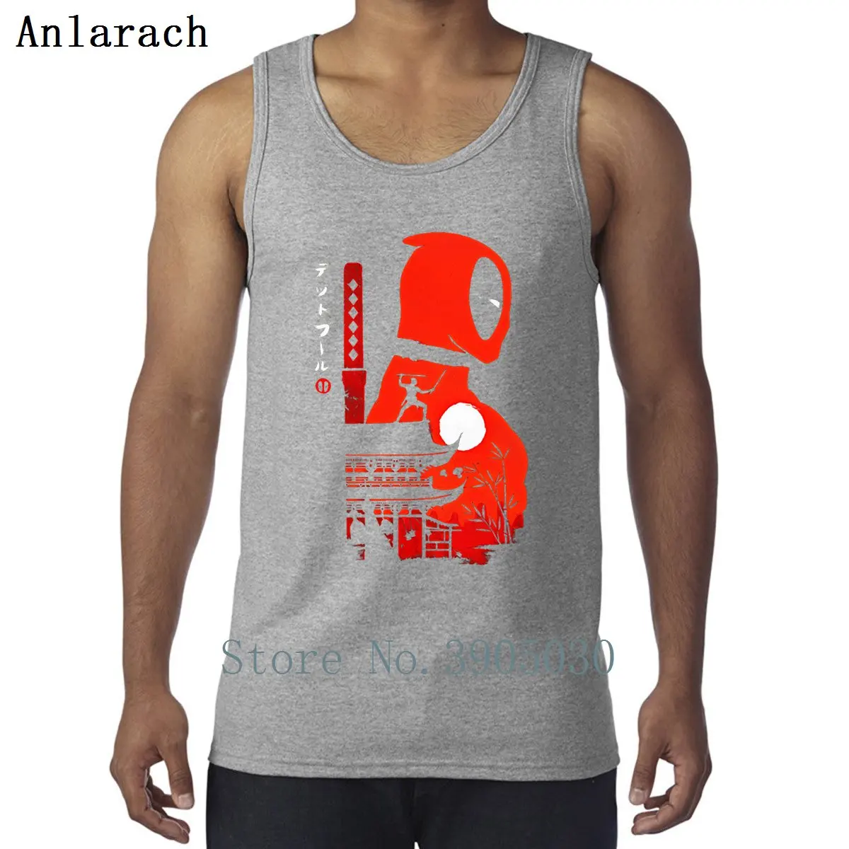 Dead Pool Ninja Mercenary Mexican Comic Hero Vests Spring Autumn Humorous Custom Tank Tops For Men Costume Cotton Workouts