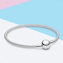 925 пробы Серебряный женский браслет День Святого Валентина День рождения DIY Ювелирные изделия подарки браслеты для женщин