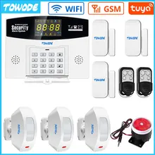 TOWODE – système d'alarme domestique intelligent Tuya, wi fi, sans fil, anti cambriolage, Compatible avec Alexa, écran couleur LCD