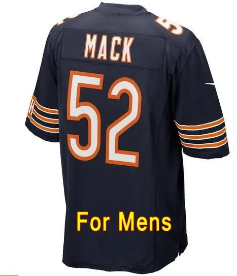 For men 52 Все сшитые Новые A+++ качественные мужские, женские, для девочек, для детей, для молодежи, для взрослых Джерси с медведями, Переводные Khalil Mack 002 - Цвет: For men