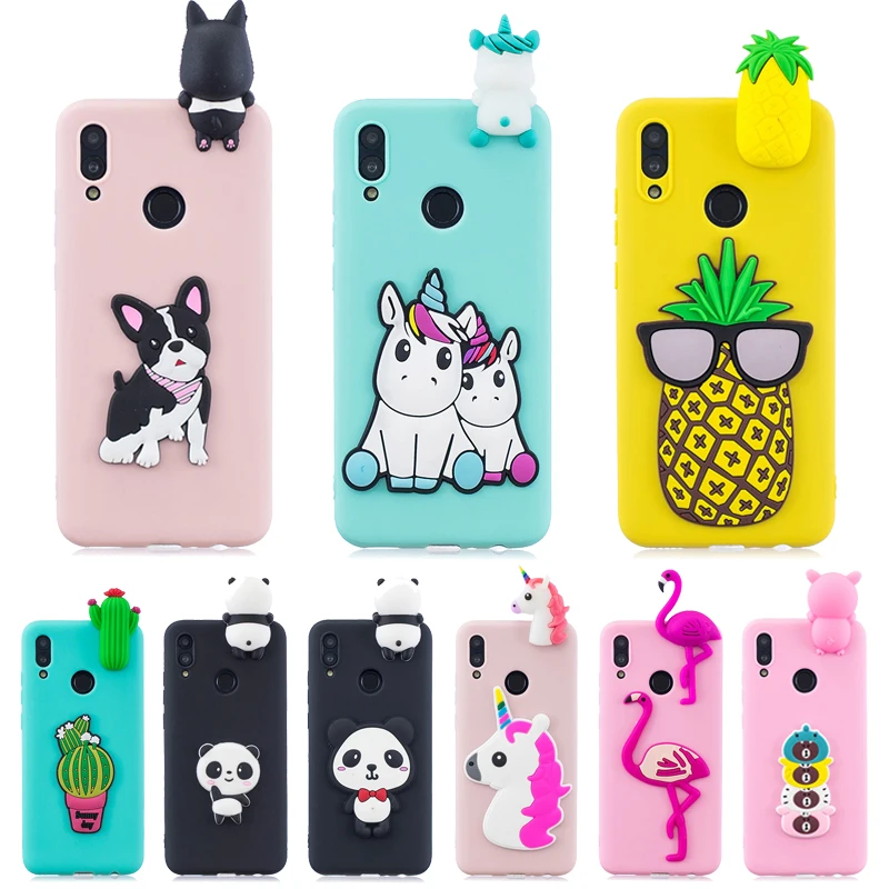 Huawei P Smart 2019 Case 3D on For Fundas Psmart Cover Unicorn Soft Silicone Phone Etui | Мобильные телефоны и аксессуары