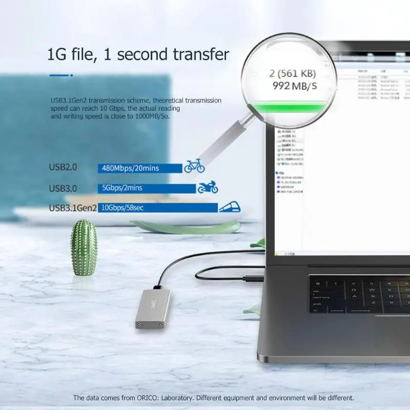 ORICO M.2 Накопитель SSD с протоколом nvme чехол USB3.1 type-C адаптер nvme hdd Внешний защитный корпус Gen2 10 Гбит/с PCIE для коробки HDD type-C