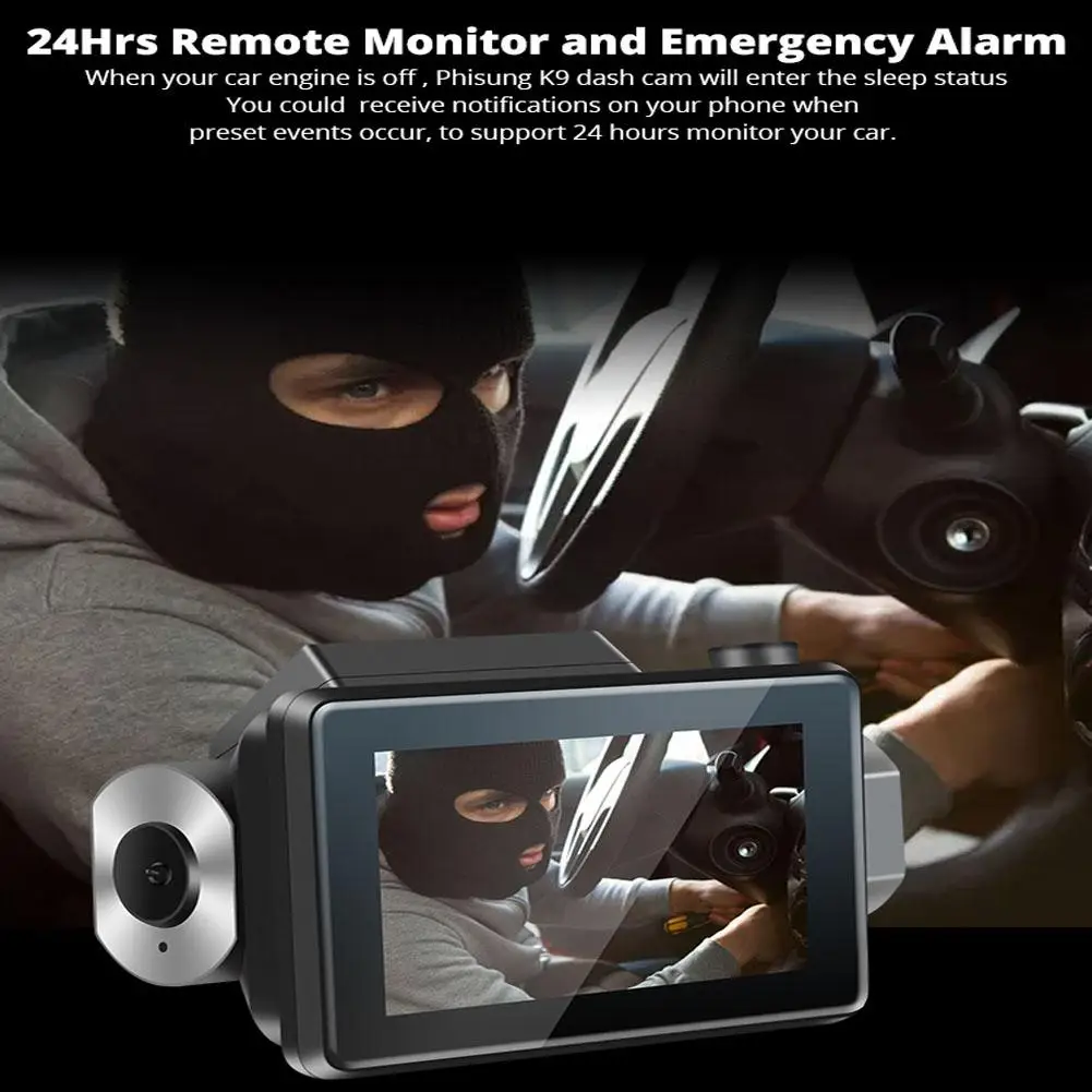 3 дюйма Smart Dash Cam Видеорегистраторы для автомобилей 1080P Автомобильная hd-камера вождения Ночное видение рекордер WiFi